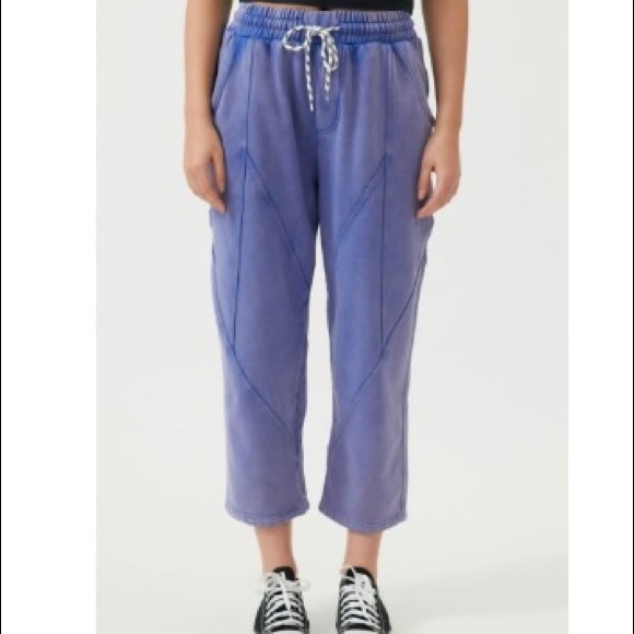 BDG Fleece Cropped Pull-On Pant - Picture 1 of 5